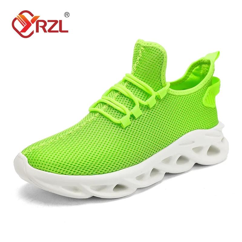 

Sneakers Men Shoes Comfortable Sneakers Breathable Running Shoes for Men Big Size 48 Non Slip Mesh Tenis Sport Shoes Man 48 зелений