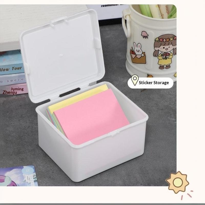 1Pc Korean Transparent Storage Box Card Photocard Storage Box Photo Card Organizer Classification Flip Box