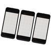 3PCS Top Screen Lens for New 2DS XL Resin Game Console Upper Top Screen Lens Replacement Cover with Adhesive Black