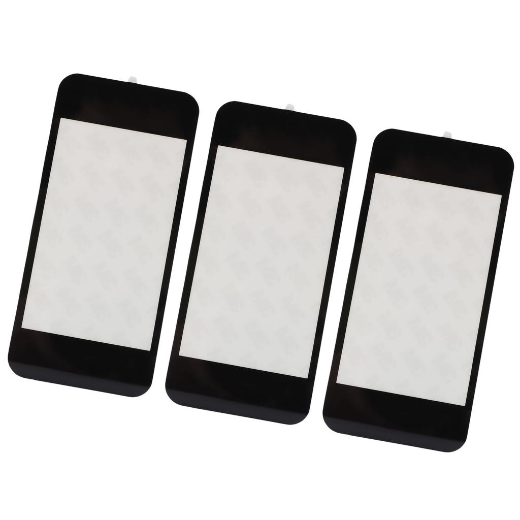 3PCS Top Screen Lens for New 2DS XL Resin Game Console Upper Top Screen Lens Replacement Cover with Adhesive Black
