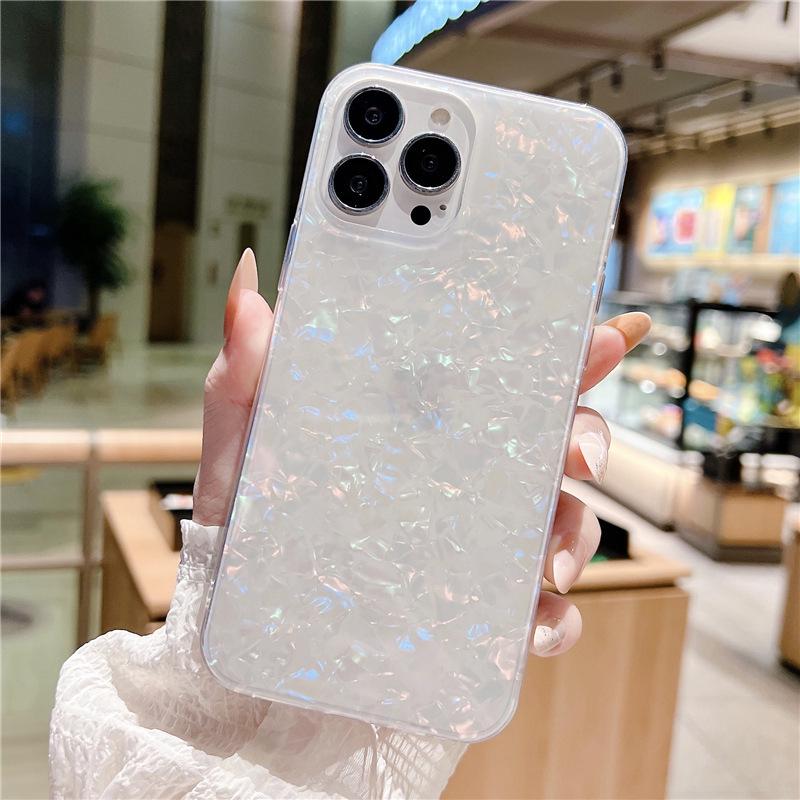 

Beach-Style Shell Pattern Phone Case for Apple 16/17 PRO, 13, 12, 11/XR - Drop-Proof & Protective Cover iPhone 7/8 Plus