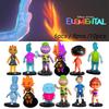Figuras Crazy Element City de 6-9cm Com Base Pacote de 8 Brinquedos de PVC Sortidos Para Crianças 4-6)