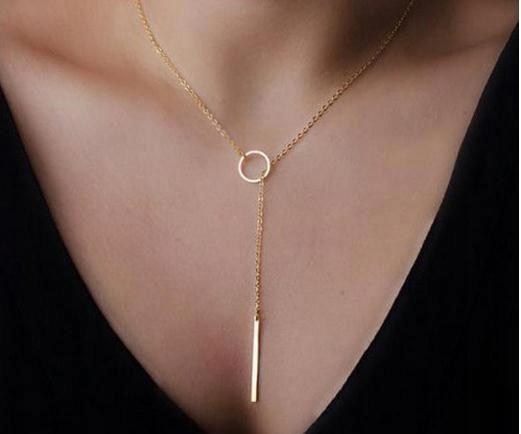 Celebrity Choker Necklace Long Boho Gold 23
