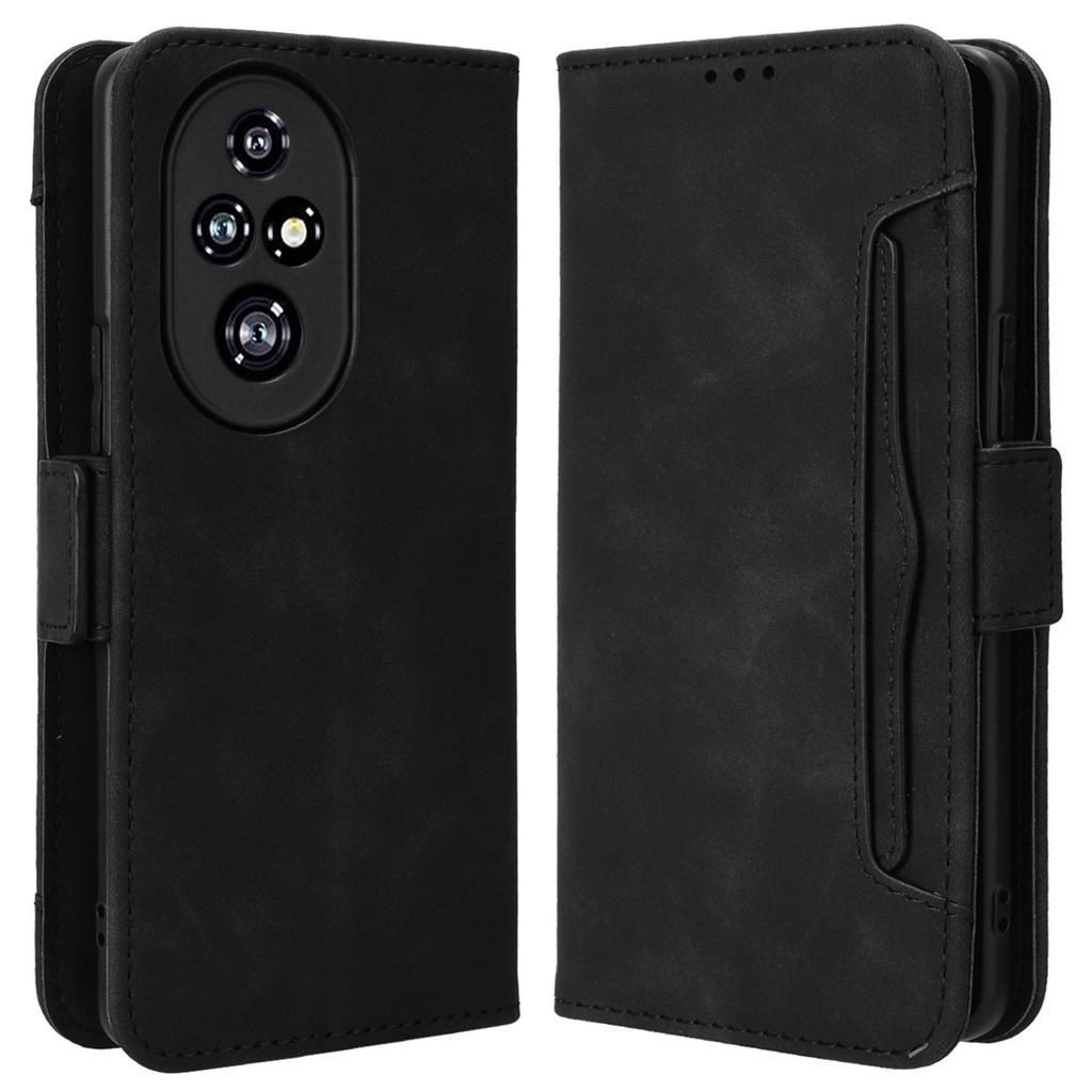 For Honor 200 Pro 5G Case Multiple Card Slots Leather Phone Cover