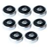 HAMILO Audio Insulators for Speakers and Prevents Feedback Amplifiers, Circular, 8-Pack (Silver) -
