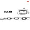 1M Rust Resistant 304 Stainless Steel Chain Welded Durable Chain for Hanging Swing Pet Leash Patio Decor Hanging