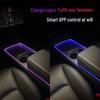 Tesla Model 3/Y Ambient Light App-Controlled Console LED Cup Panel - 64 Colors