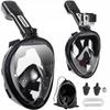 Folding Full Face Snorkeling Diving Mask with Snorkel S/M For Water