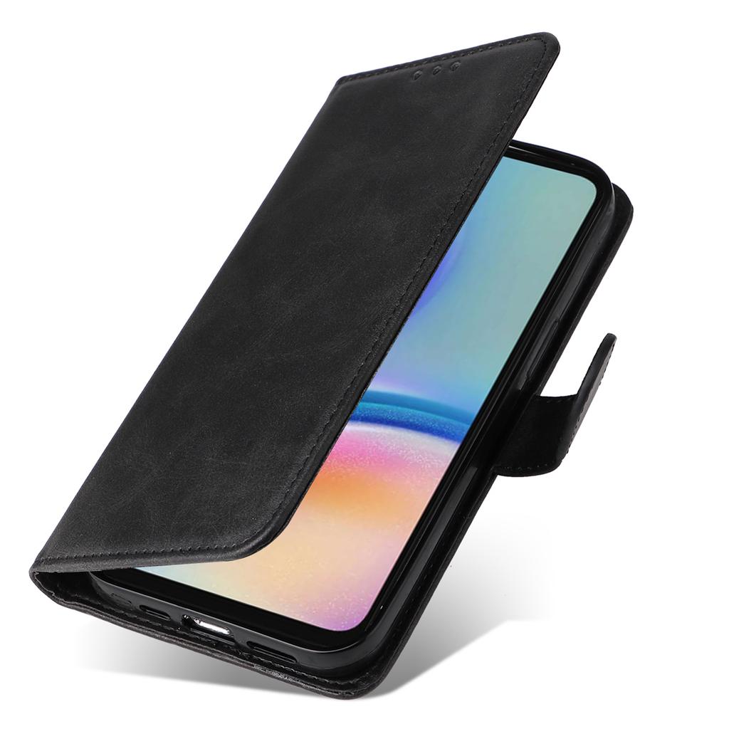 For Samsung Galaxy A05s 4G Case Calf Texture Leather Wallet Phone Stand Cover