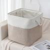 Foldable Linen Storage Basket with Strong Handles, Large Capacity, Washable