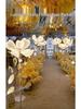 Glowing Peony Flower & Butterfly Aisle Lights for Wedding Decorations