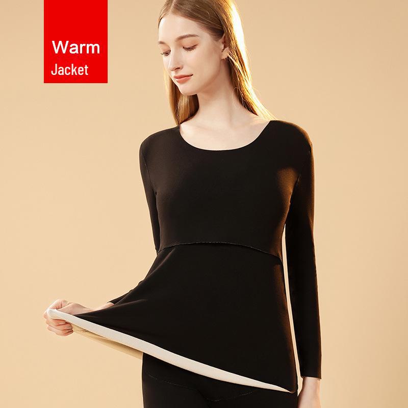 

Немецкий бархатный термотоп для беременных: Осенне-зимняя пижама для кормящих мам и рубашка для кормящих мам M