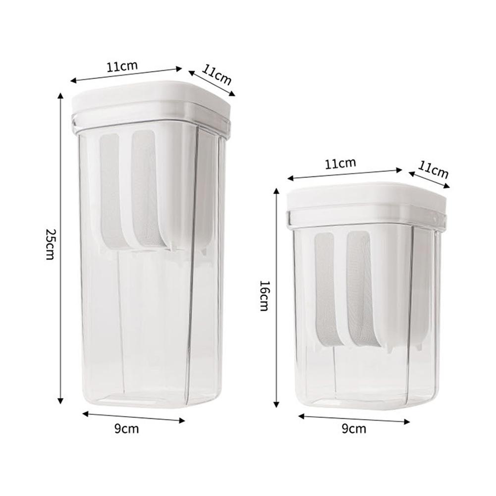 2 in 1 Yogurt Filter & Strainer Fine Mesh Transparent Box Homemade Screen Cheese Moisture Seperator Maker for Kitchen