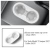 For Tesla Model Y Juniper 2025 Central Control Storage Box Rear Air Outlet Screen Frame Car White Trim Interior Suit Accessories