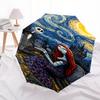 Nightmare Before Christmas Themed Automatic Opening and Closing Umbrella, Brightly Colored 8-rib Portable Umbrella, Suitable for Men and Wom