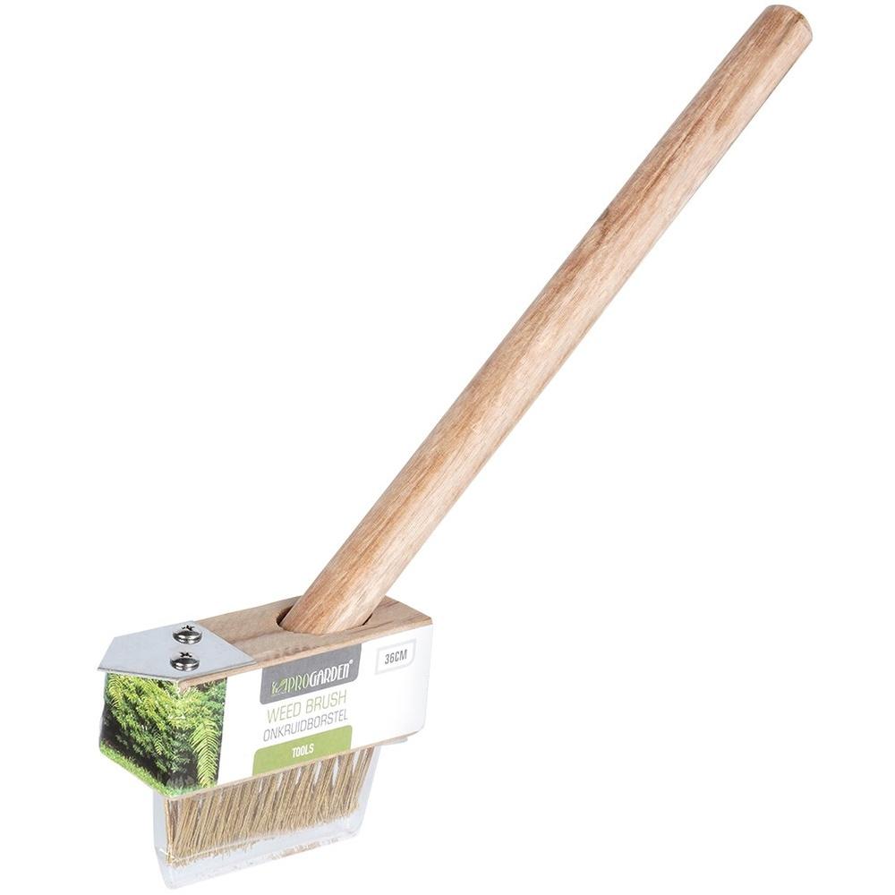 Szczotka do chwastów, szczotka do kostki brukowej ze skrobakiem 35 cm