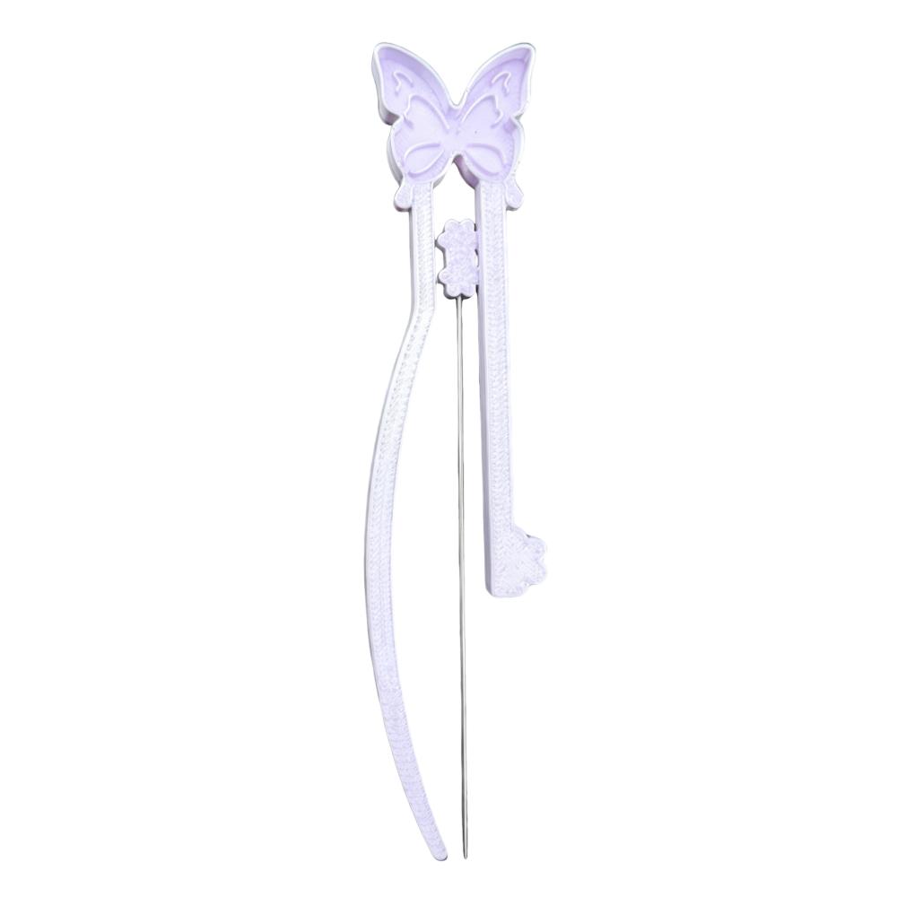Single/Double Needle Fuse Bead Pen Butterfly Collage Bead Pen Bean Splicing Tool Single needle purple