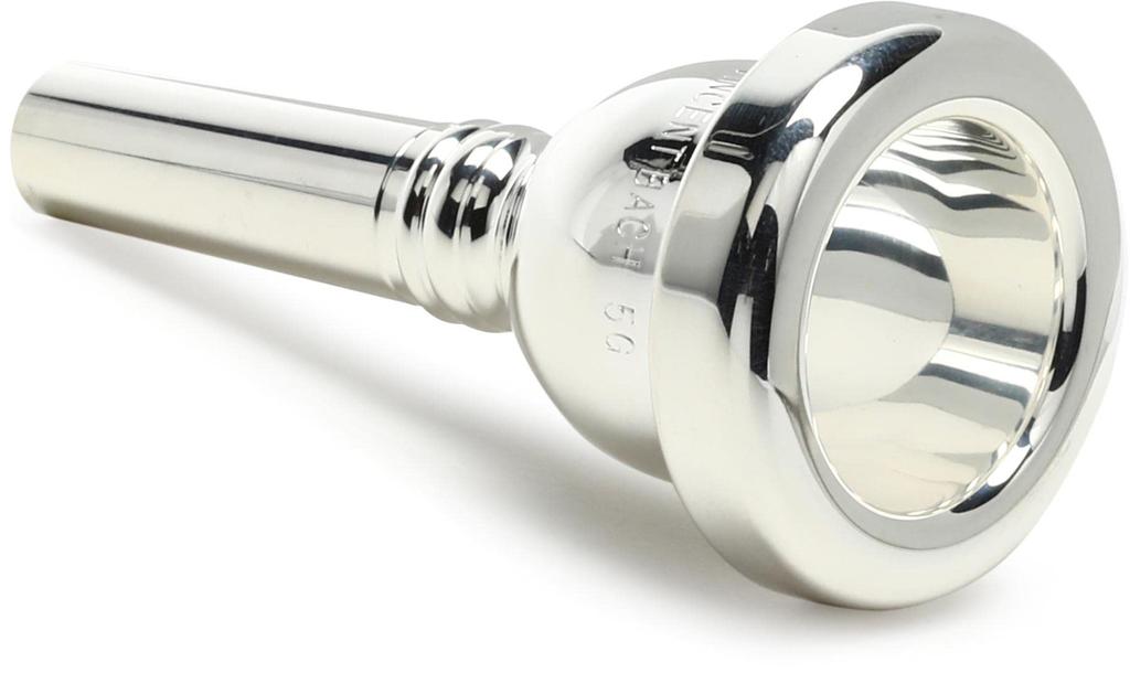 Back trombone mouthpiece 5G silver plated finish small (for tube)