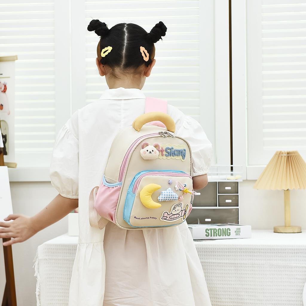 High-Value Girl'S Heart Cute Student Backpack Kindergarten Baby Schoolbag Lightweight And Comfortable Children'S Backpack