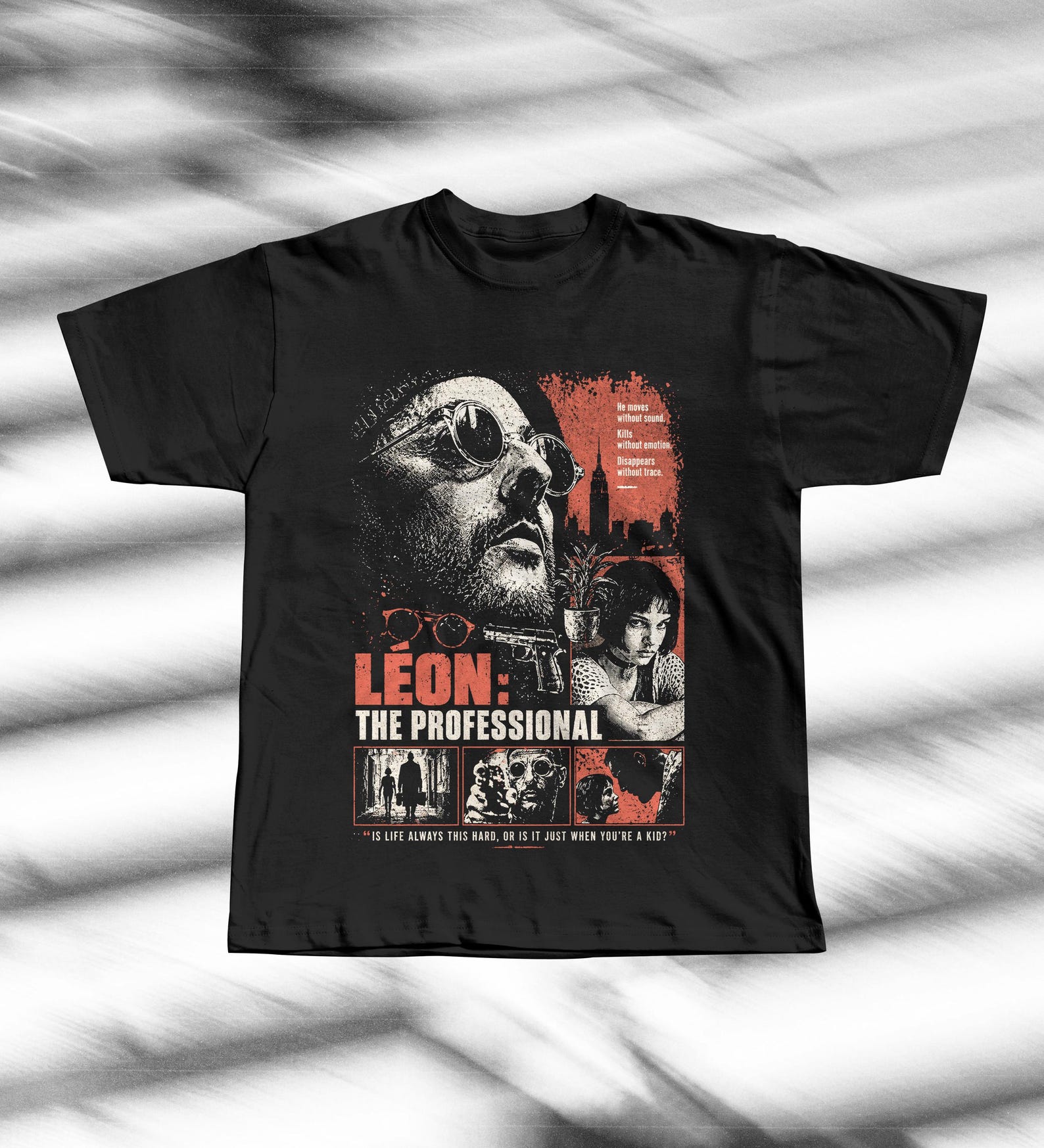 Léon: The Professional Graphic Tee | Luc Besson Film T-Shirt | 90s Cult Action Movie Apparel S
