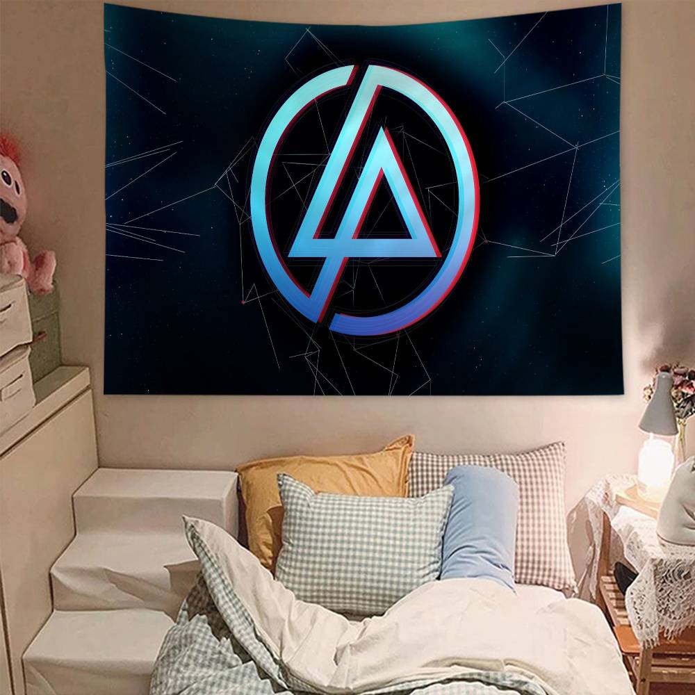 Hot Band LLinkin PPark Colorful Tapestry Wall Hanging Hanging Tarot Hippie Wall Rugs Dorm Wall Art Decor