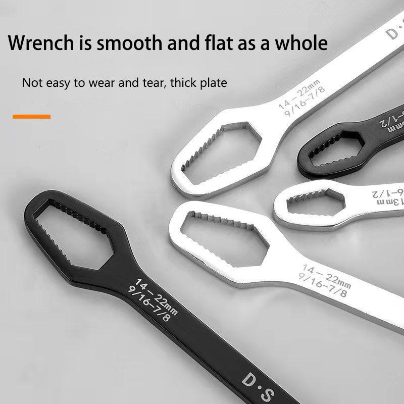 8~17mm/16mm/23mm/24mm Universal Torx Wrench Self-tightening Adjustable Glasses Wrench Board Double-head Torx Spanner Hand Tools for Factory