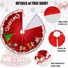 1pc Cloth Christmas Tree Skirt Festive Decoration for Xmas Party Holiday Home Garden Decor Perfect for Seasonal Celebrations