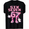 Summer Fashion Fun Cartoon 67 Print Kids T-Shirts Summer Street Short-Sleeve Outdoor Casual Tops for Boy and Girl's Tees Top