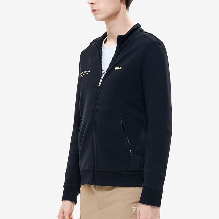 FILA Jackets Men's Jet Black Stand Collar Moderate Other F11M218504F-BK