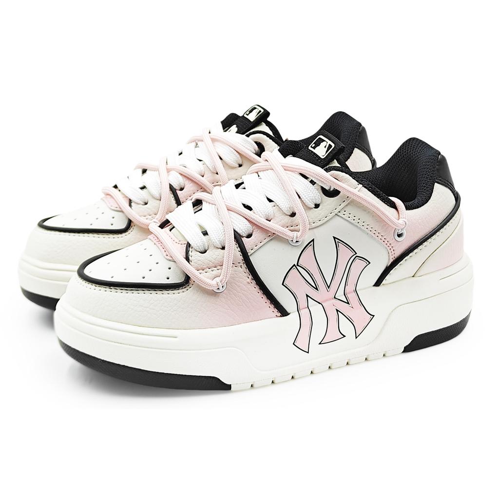 MLB Chunky Liner Abrasion Resistant Low top Skateboard Shoes Unisex Light Pink 3ASXCA12N-50WHS(Team1284- 2)
