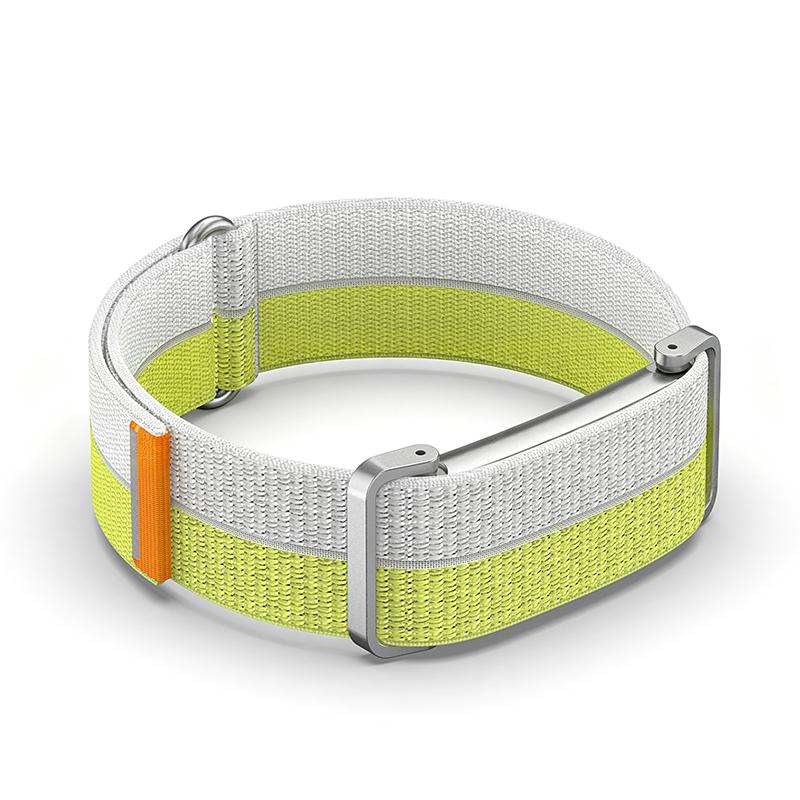 Metal Protective Case Nylon Strap For Fitbit Air Ultra-Slim Feather-Light Breathable Quick Release Replacement Wrist Band