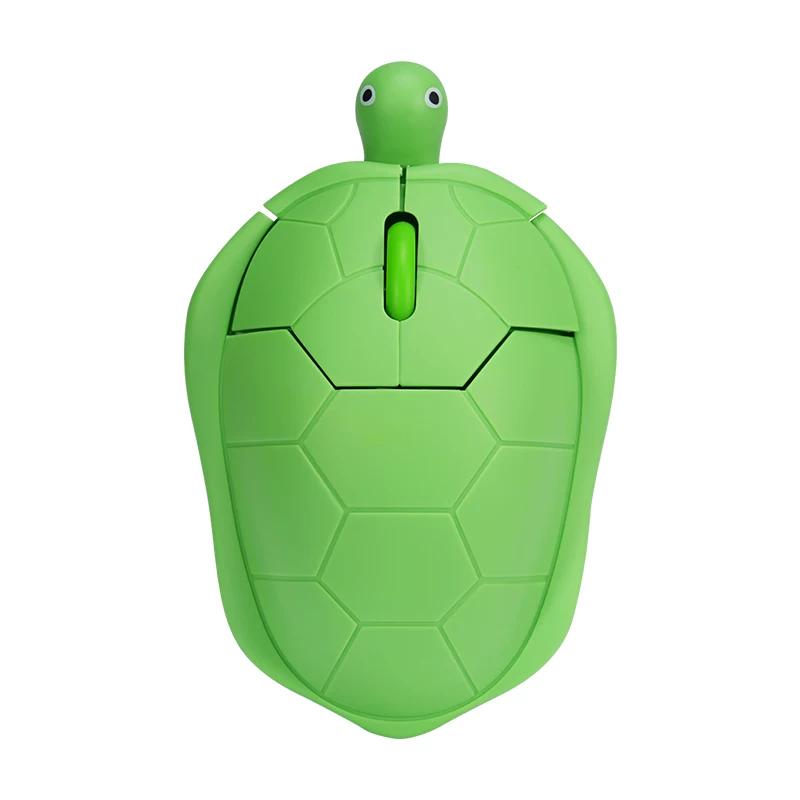 Small Turtle Mouse 2Nd Gen 3 Mode Wired Wireless 2.4G Bluetooth Chargeable Silent For Laptop Desktop Home Spoof Gift For Friend