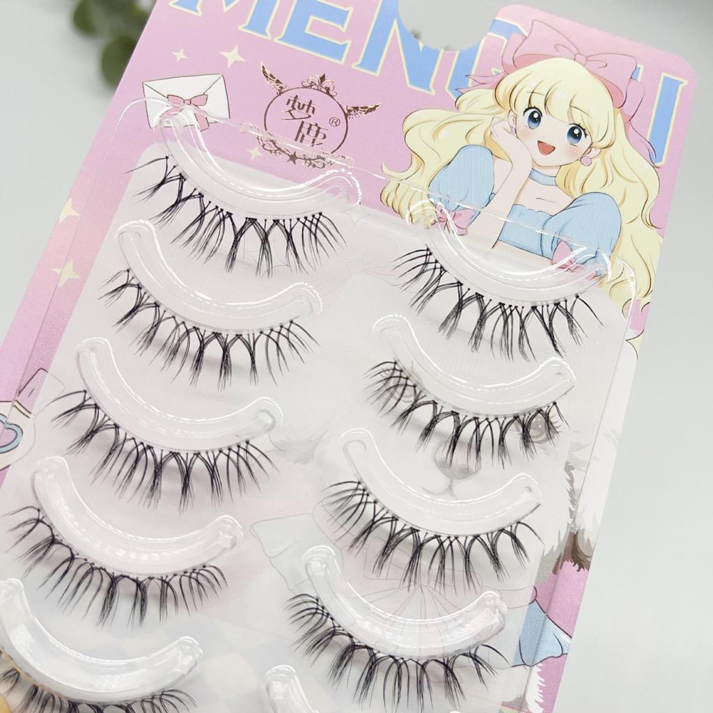 Menglu Sunflower Thick False Eyelashes - Natural, Messy Style for European and American Brides