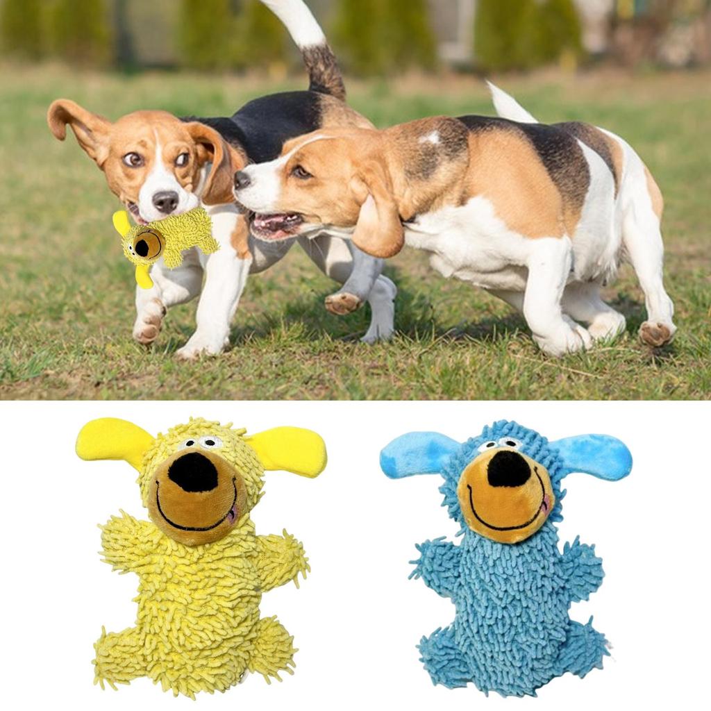 Dog Toys Chewers Cartoon Dog Plush Toys Pet Chew Games Pet Supplies Soft Doll For Indoor Outdoor Play Training Enrichment