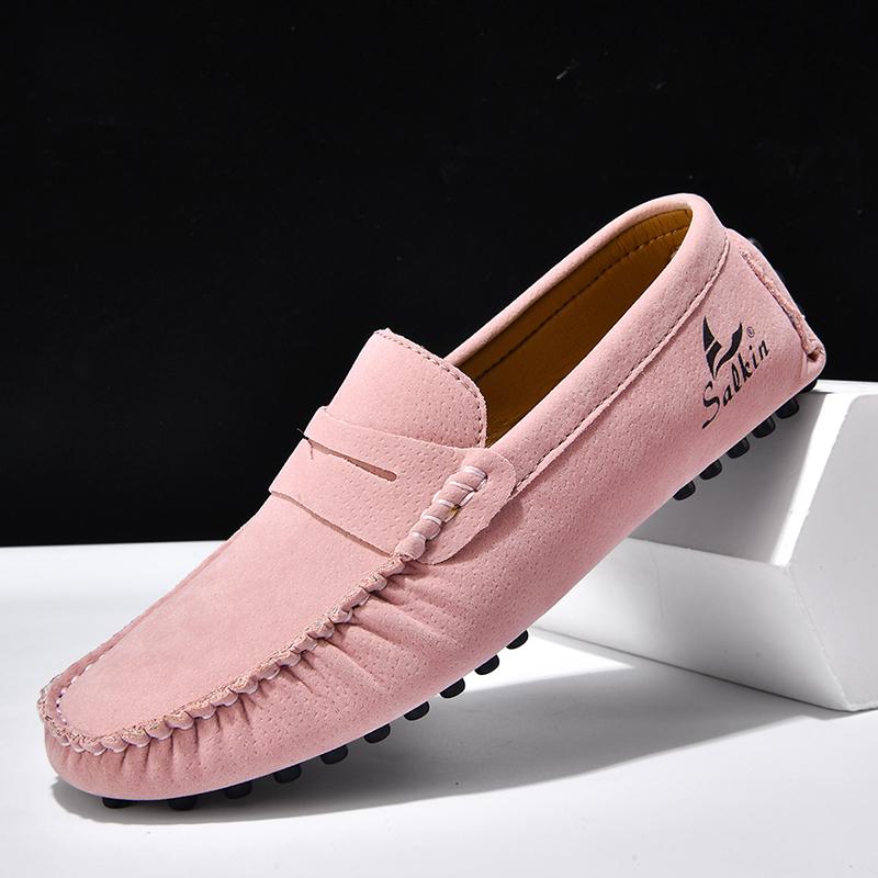 Slip On Loafers Breathable Women Flats Fashion Nurses Women'S Shoes Soft Hand-Stitching Leather Casual All Season Sneakers