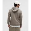 Lululemon Textured Double Knit Cotton Hoodie Heathered Rover Black