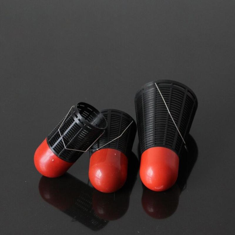10Pcs Professional Lure Thrower Badminton Type Nesting Device Fishing Lure Basket Cage Fishing Tackle Accessories
