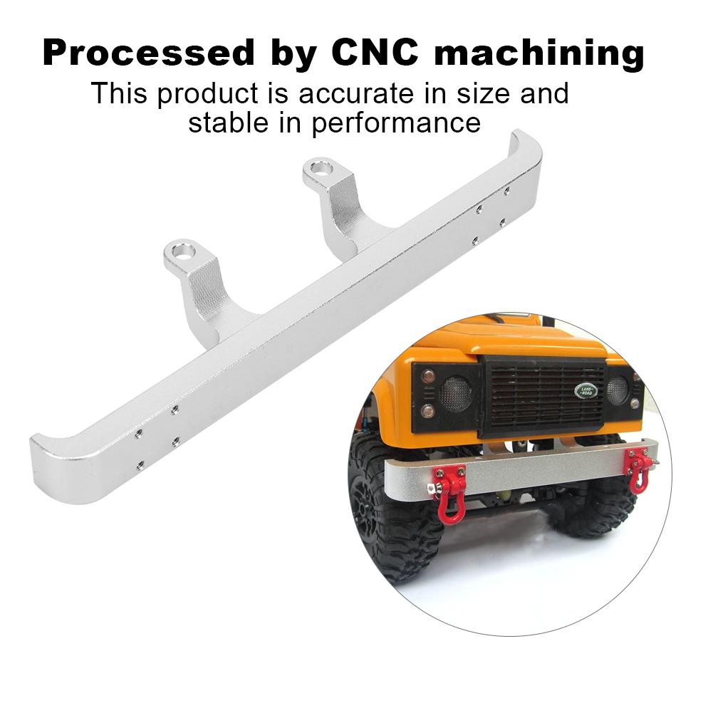 Aluminum Alloy Front Anti Collision Bumper Fit for MN D90 MN 99 MN 91 FJ 45 RC Upgrade Parts(Silver MN 001S )