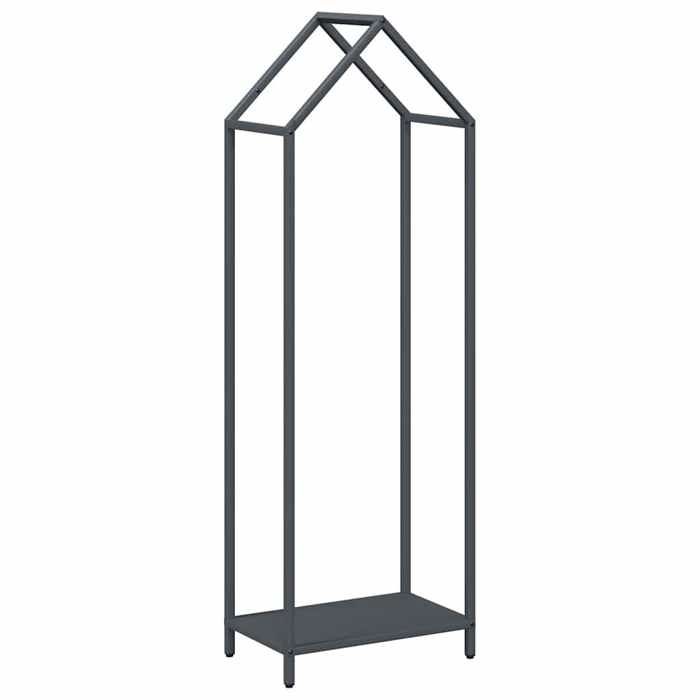 VidaXL Firewood Rack Anthracite 40x25x120 Cm, Fireplace Log Holder, Log Holder, Log Rack 864301