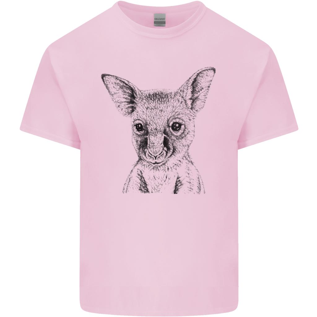 Baby Kangaroo Sketch Ecology EnvironUnisext Unisexs Light Cotton TShirt