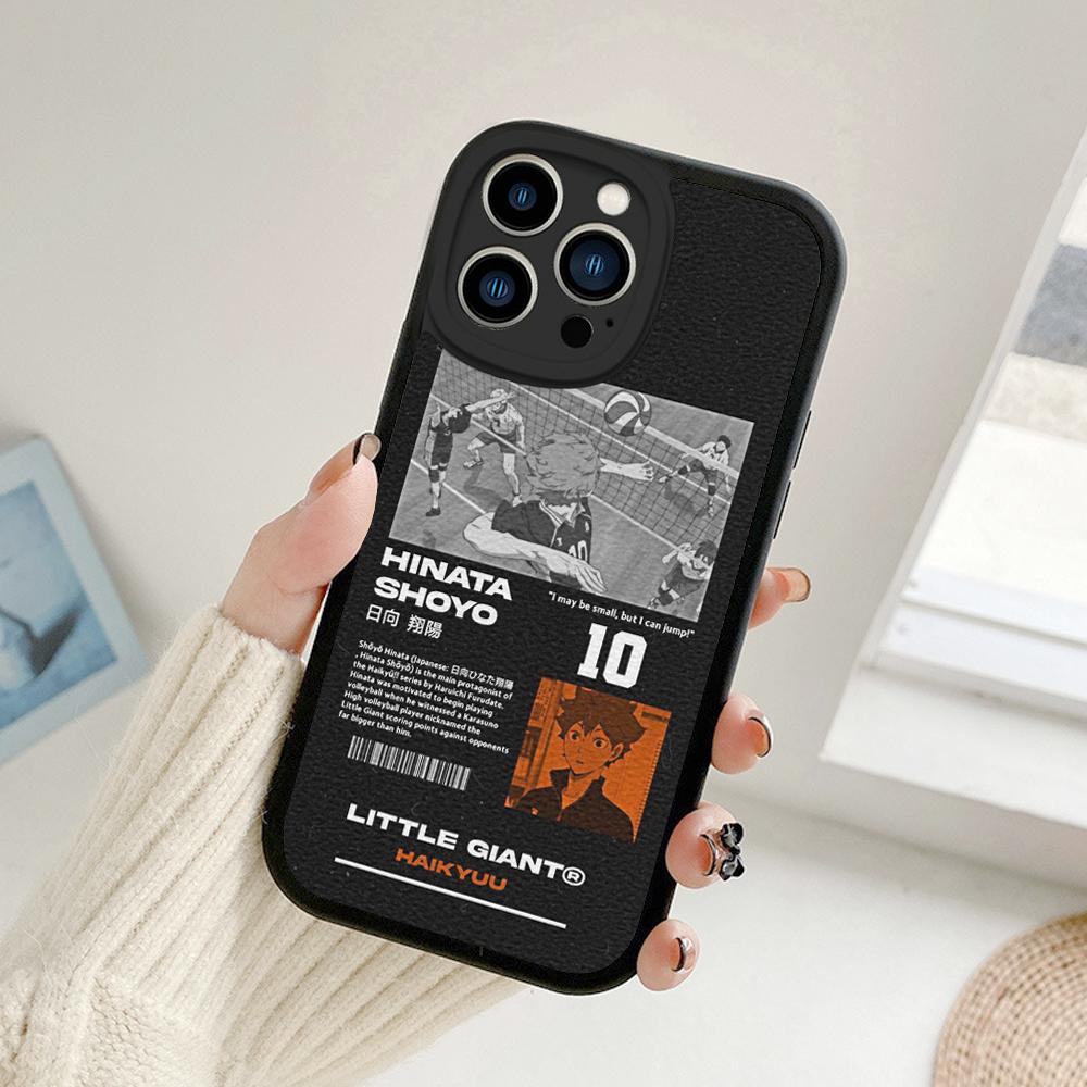 Volleyball Haikyuu Anime Phone Case for Iphone 14 13 11 12 Pro MAX 13 12 MiNi 7 8plus 14 13 11 PRO X XS 12 11 XR Lambskin Covers