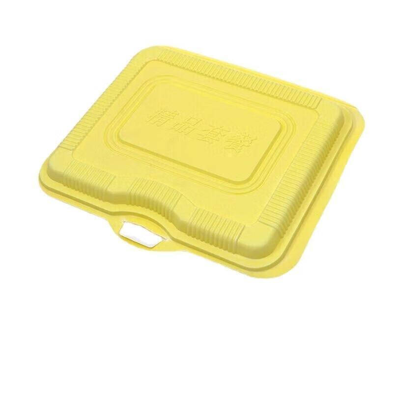 JingJingRS Disposable 4-Compartment Lunch Box with Lid