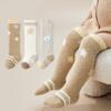 3Pairs/Set Winter Thick Warm Plush Baby Stockings Super Soft Knee High Socks for Newborn Infant Toddler Boys Girls Long Socks 0-3 Years Old