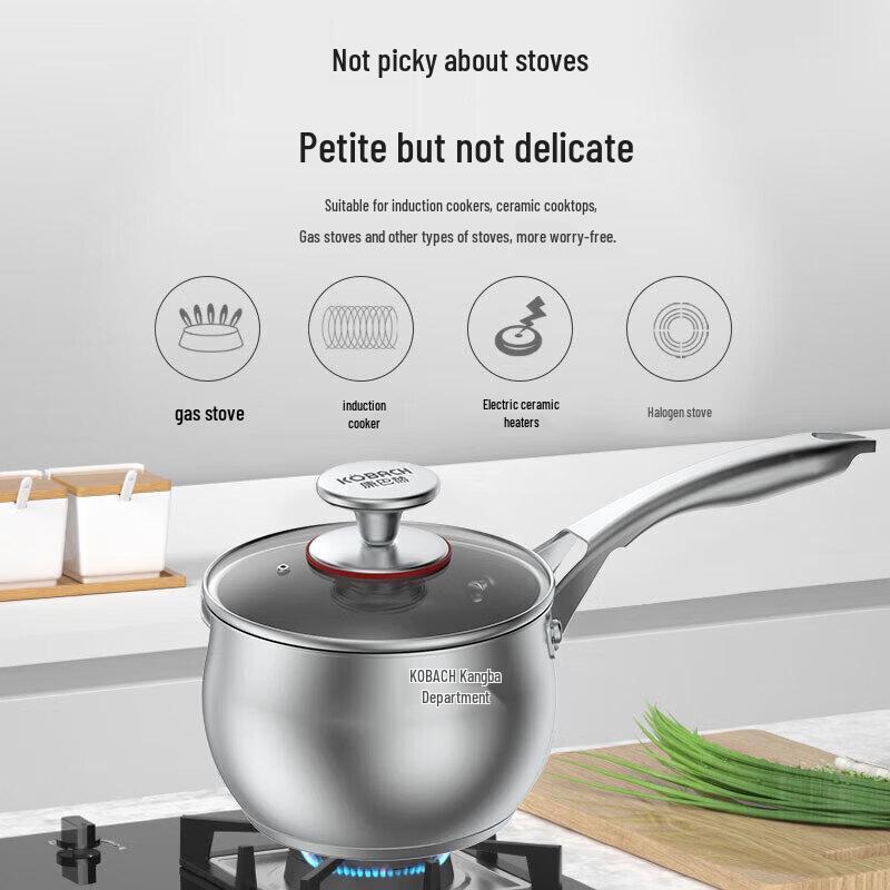 KOBACH 16cm 304 Stainless Steel Saucepan
