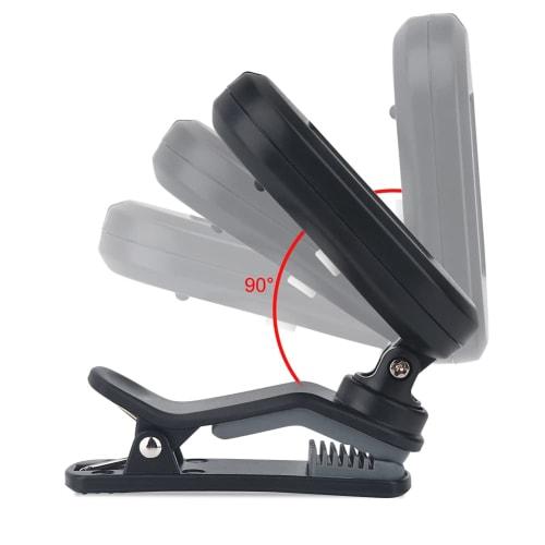 Flanger FT 12C Colorful Screen Tuner with Clip Mount for Guitar, Bass, Ukulele, and Violin - Easy-to-Use Flanger Clip-on Chromatic Tuner