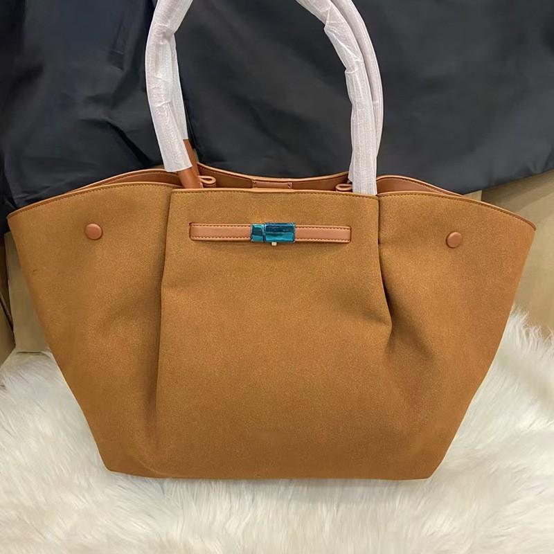 High-end Wing Bag Leather Women's Soft Fashionable Tote 2024 Portable Briefcase