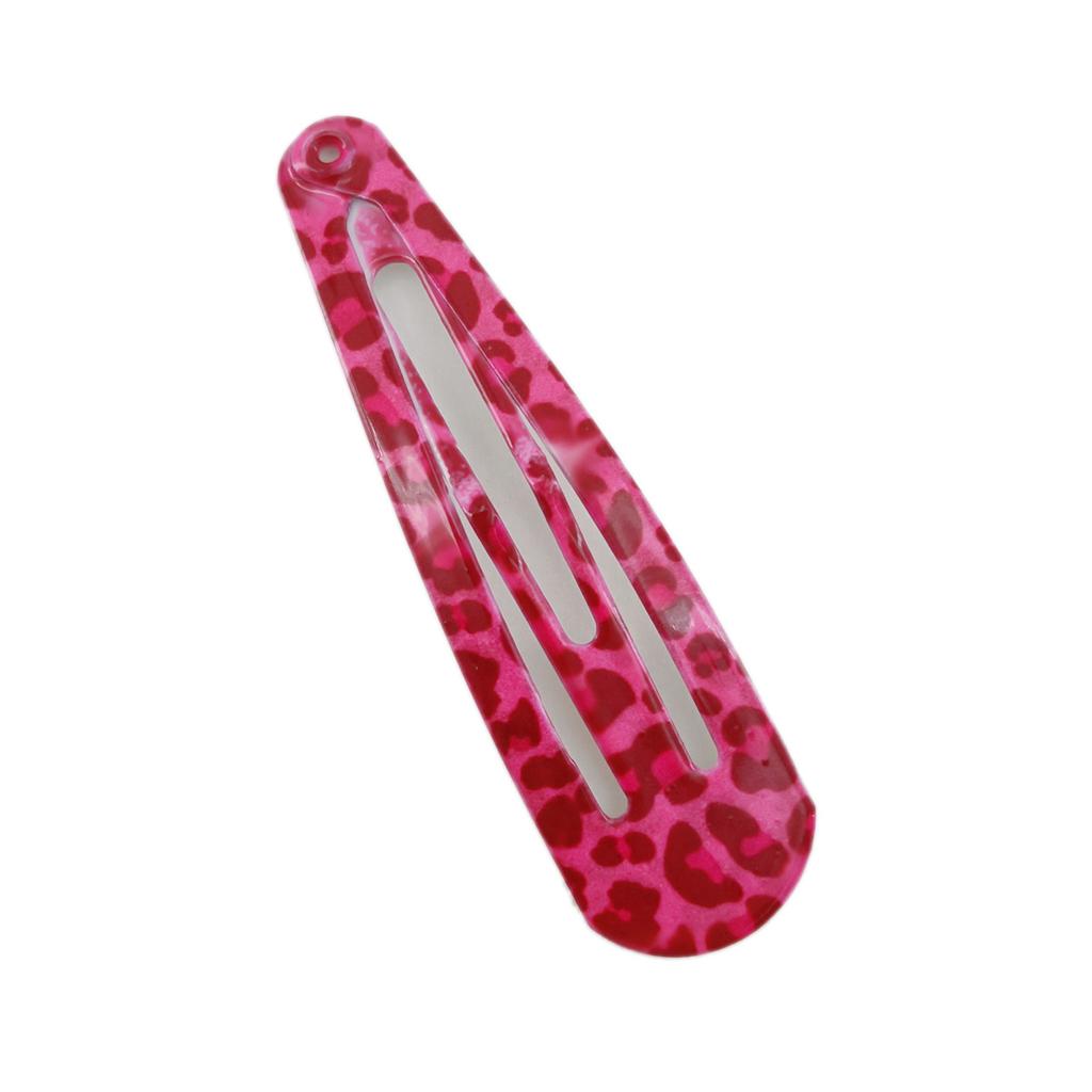 8pcs/set Leopard Print Hair Clips for Women Girls Vintage Geometric Drop BB Clips Bangs Hairpins Barrettes Hair Accessories