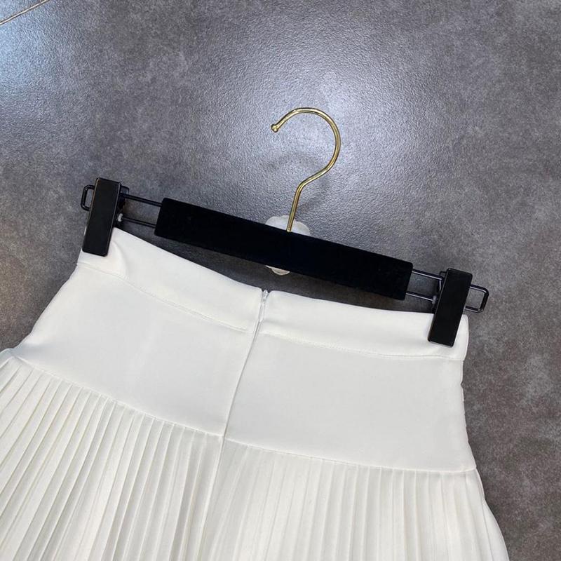 Spring Summer High Waist Short Mini Pleated Skirt Streetwear Women Fashion A Line Skirt