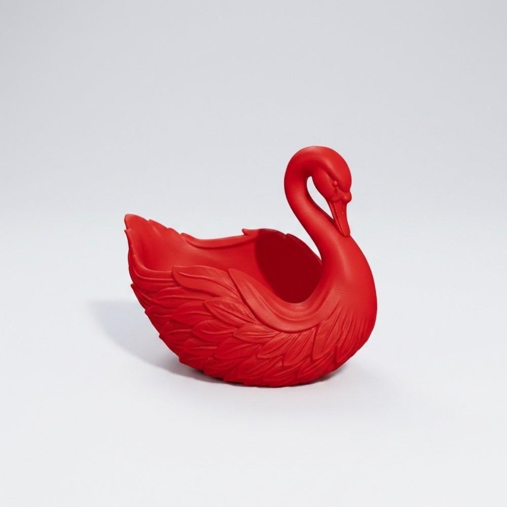 Portachiavi a forma di cigno fatto a mano romantico Elegante idea regalo Vassoio portaoggetti a forma di cigno Portachiavi portafoglio multifunzionale Vacanze