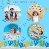 MGparty 24pcs Diving Gem Pool Toys Colorful Diamonds Set with Pirate Box Treasure Chest Summer Underwater Swimming Toys for Boys and Girls Pool Games